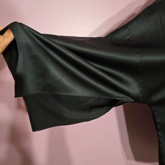 NWT Tahari Logan Silk asymmetrical crystal embellished tunic blouse - Picture 6 of 9